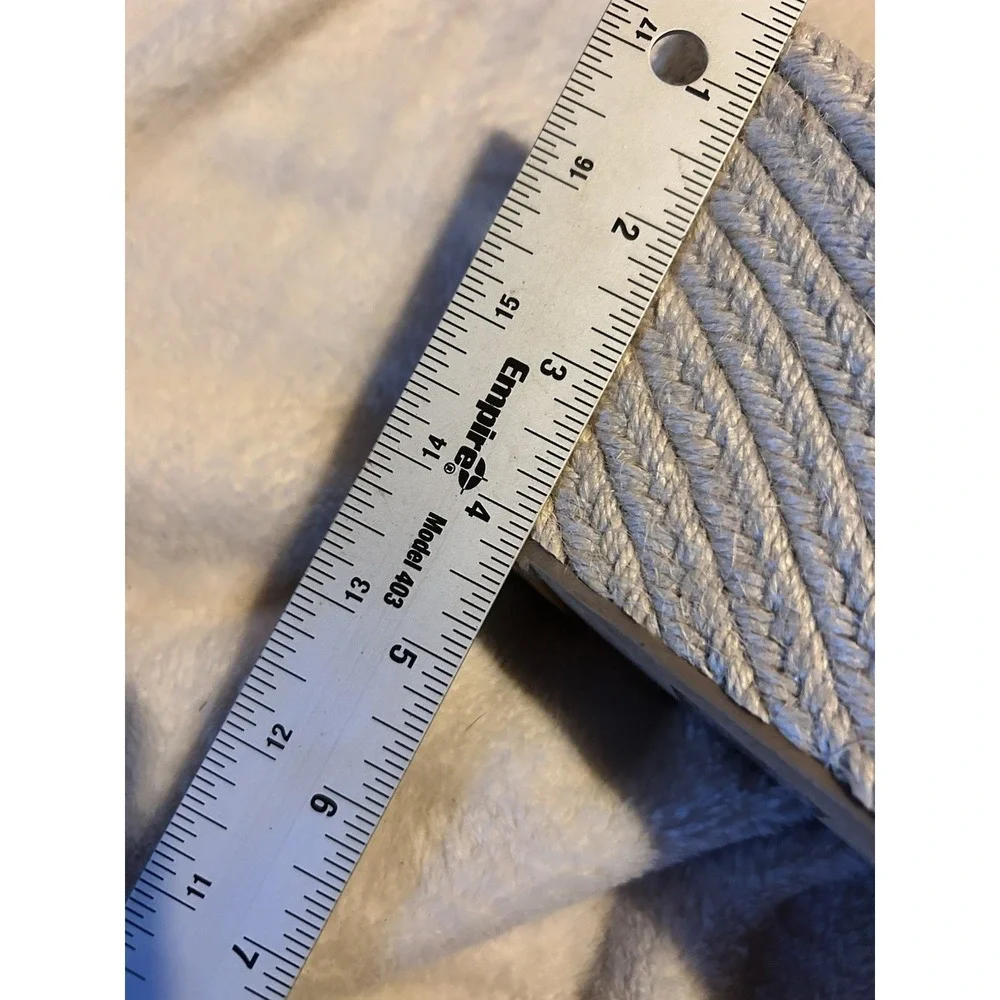 Torrid Silver Braided Wedge Sandals 8WW Platform Heels Slides - Picture 6 of 6